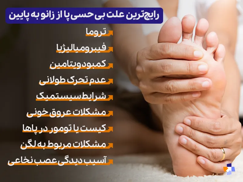 علت بی حسی پا از زانو به پایین آسیب‌های مختلفی است|مجله طبی