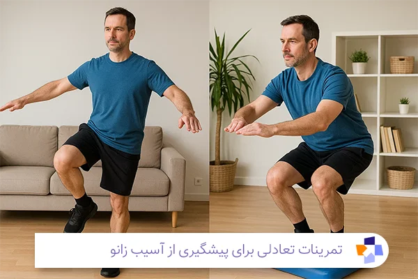 تمرینات تعادلی برای پیشگیری از آسیب به زانو | مجله طبی 