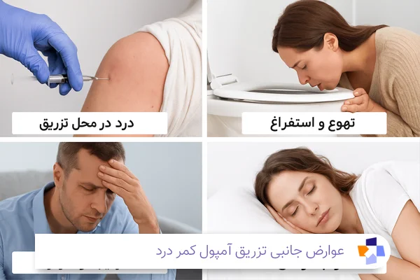 عوارض جانبی تزریق آمپول‌ کمر درد| مجله طبی