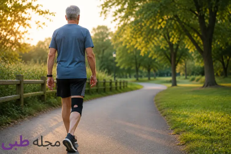 پیاده روی برای زانو با زانوبند